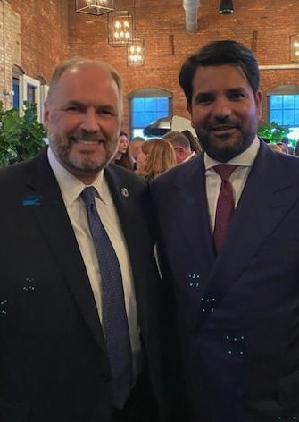 James Gillen, CFRE and His Excellency Sheikh Meshal Bin Hamad Al-Thani, Ambassador of the State of Qatar to the United States